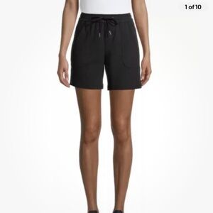 Athlux Women’s Twill Commuter Black Bermuda Shorts XXL/2X/20 NEW